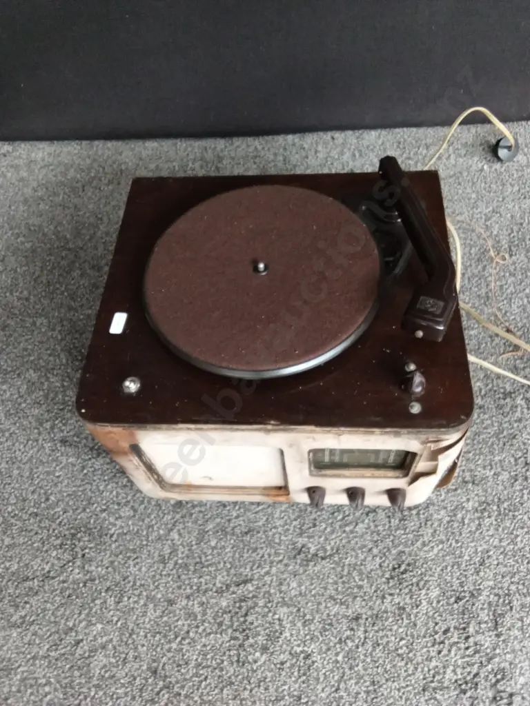 VINTAGE PACKARD-BDLL PHONOCORD RECORD PLAYER AND RADIO UNTESTED Image 1++