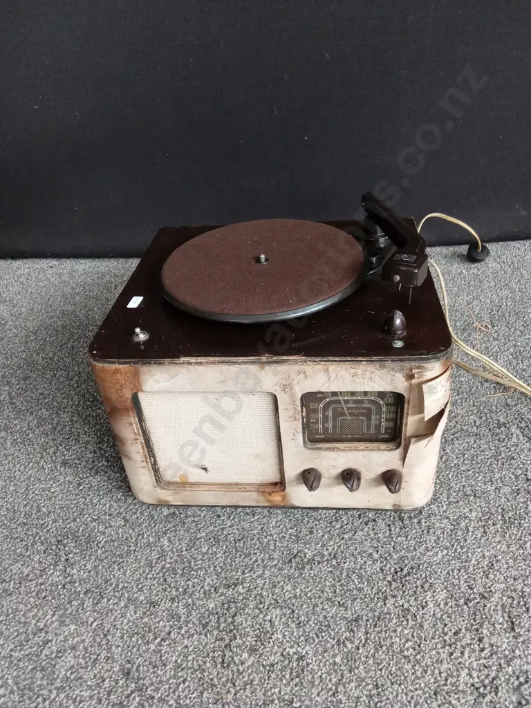 VINTAGE PACKARD-BDLL PHONOCORD RECORD PLAYER AND RADIO UNTESTED Image 1++
