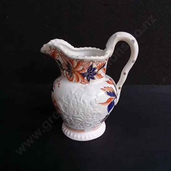 ANTIQUE JOHN AND RICHARD RILEY "GAUDY WELCH" PITCHER APPROX 18CM HIGH