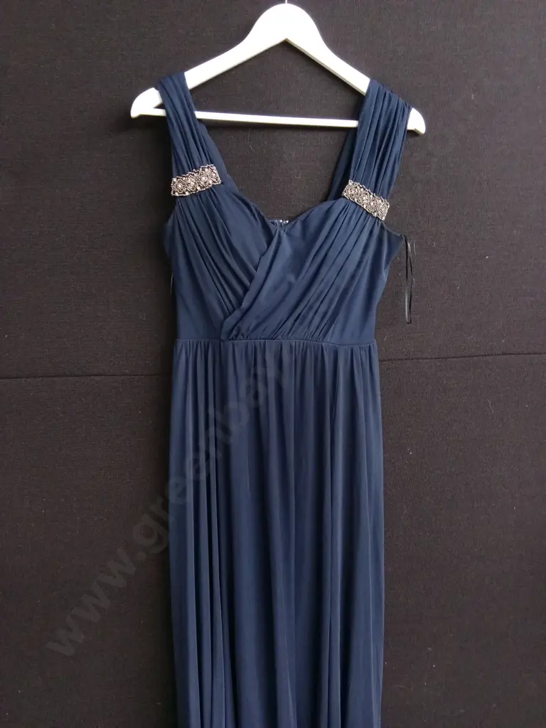 PAGANI SIZE 12 NAVY EVENING DRESS Image 1++