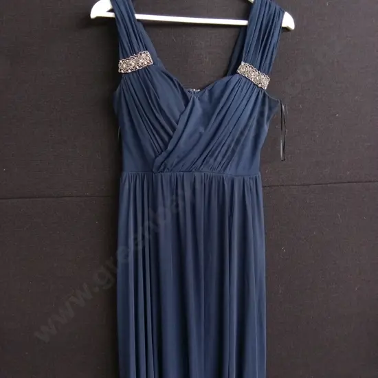 PAGANI SIZE 12 NAVY EVENING DRESS