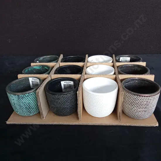 12 MINI PLANT POTS