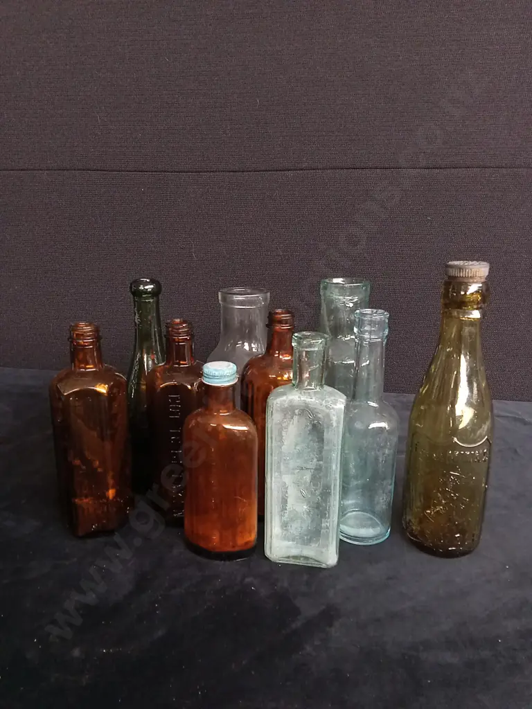 10 GLASS BOTTLES Image 1++