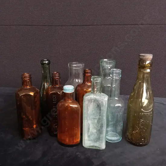 10 GLASS BOTTLES