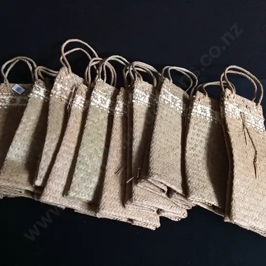10 PIECES WOVEN WINE BAGS