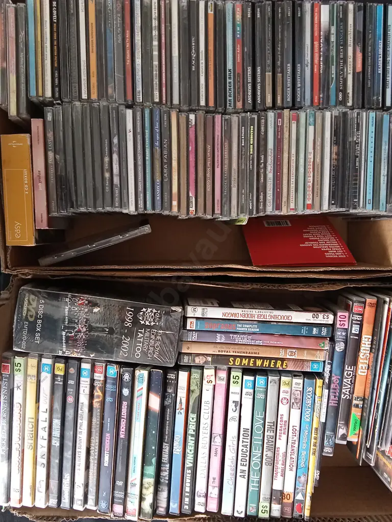 COLLECTION OF DVDS AND CDS Image 1++