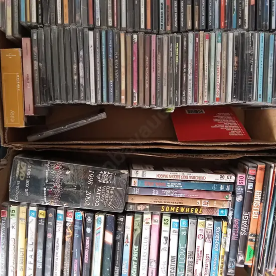 COLLECTION OF DVDS AND CDS