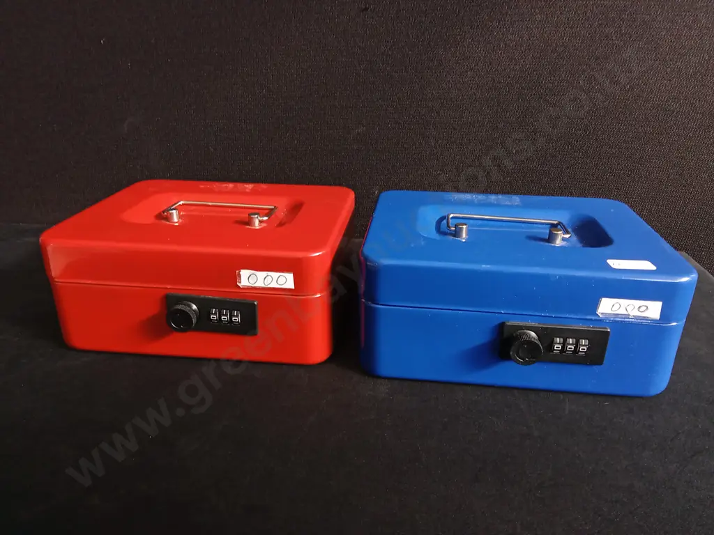 PAIR OF METAL CASH BOXES Image 1++