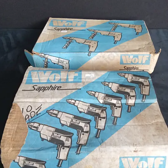 2 WOLF SAPPHIRE ELECTRIC DRILLS