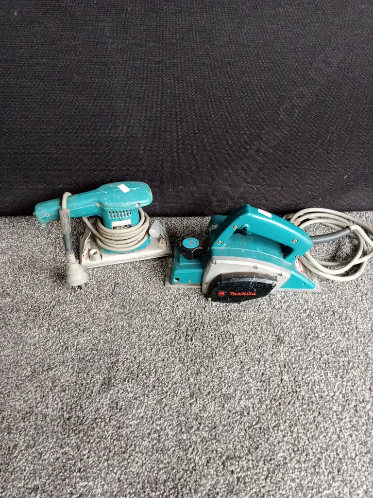 MAKITA ELECTRIC PLANER AND A FINISHING SANDER Image 1++
