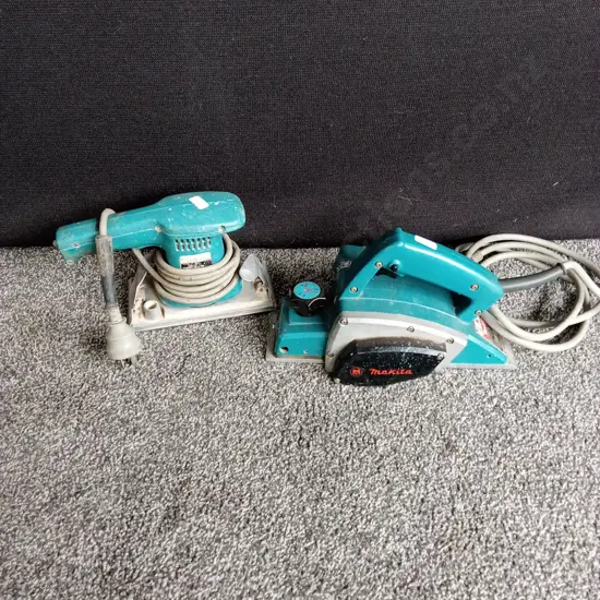 MAKITA ELECTRIC PLANER AND A FINISHING SANDER