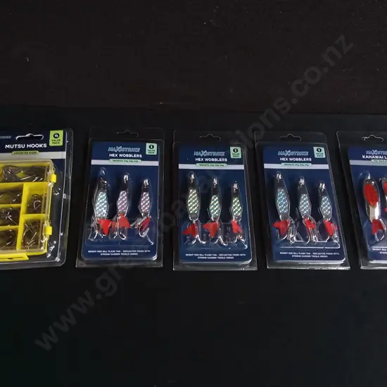 5 PIECES, BRAND NEW FISHING EQUIPMENT