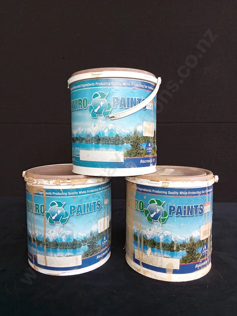 3 BUCKETS OF ENVIRO PAINTS Image 1++