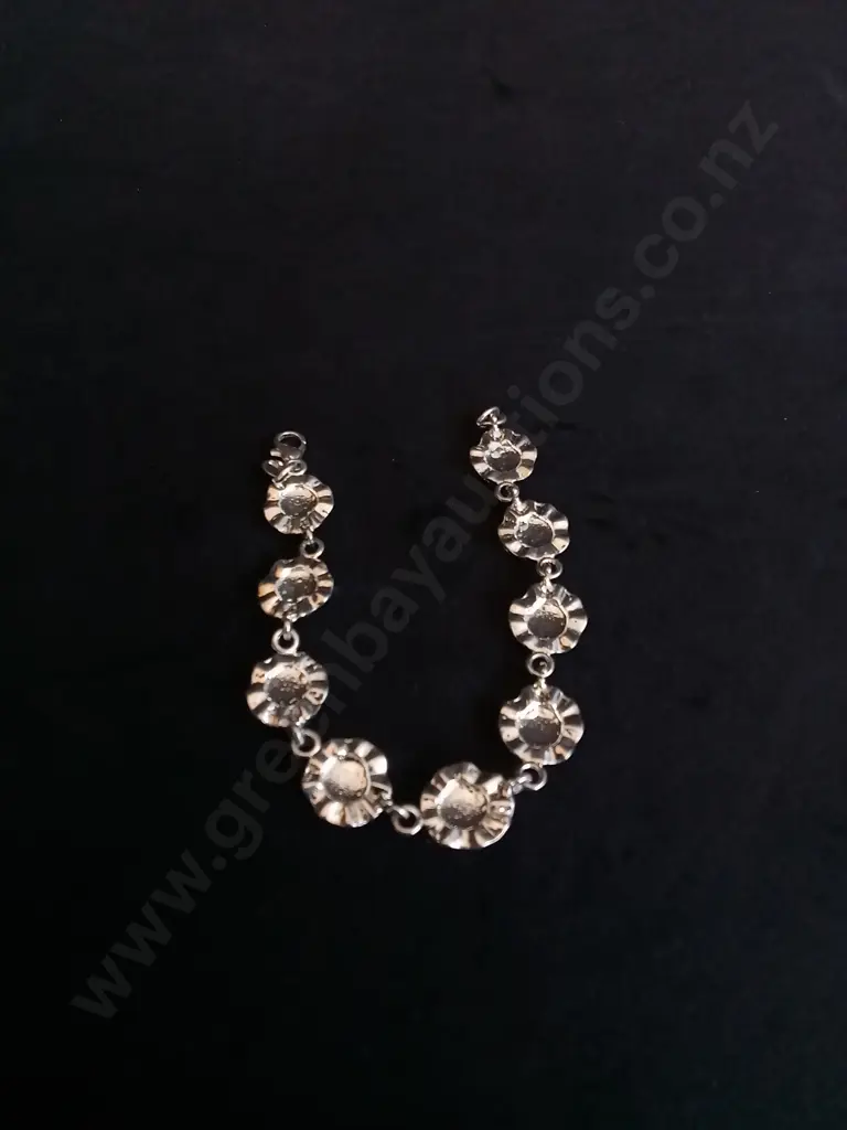 SILVER COLOURED ROSE BRACELET Image 1++
