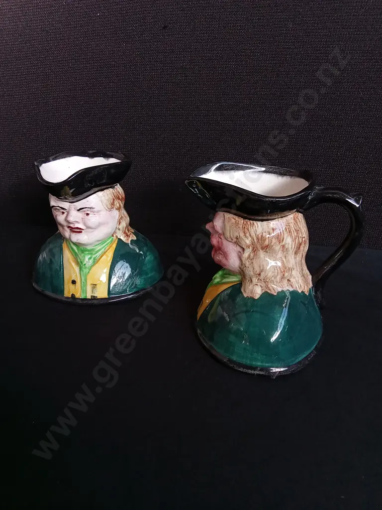 PAIR OF MID CENTURY CROWN LYNN TOBY JUGS Image 1++