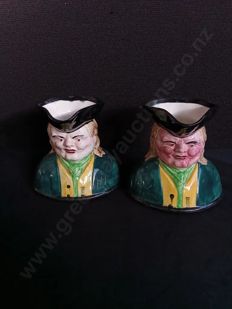 PAIR OF MID CENTURY CROWN LYNN TOBY JUGS Image 1++