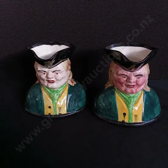 PAIR OF MID CENTURY CROWN LYNN TOBY JUGS