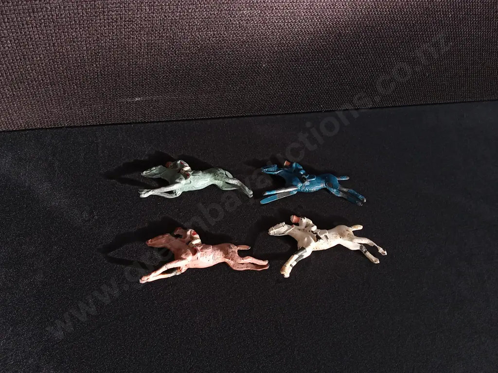 VINTAGE CHAD VALLEY ESCALADO LEAD RACE HORSES, SET OF 4 Image 1++