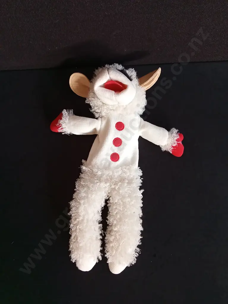 VINTAGE AURORA LAMB CHOP HAND PUPPET, H 42 CM Image 1++