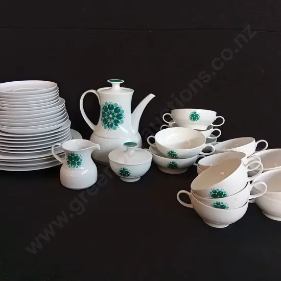 VINTAGE THOMAS GERMANY "ROTUNDA" COFFEE SERVICE, 41 PIECES