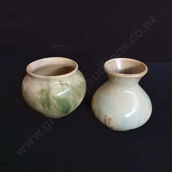 VINTAGE CROWN LYNN/ AMBRICO DRIP GLAZE, TALLEST H 10 CM
