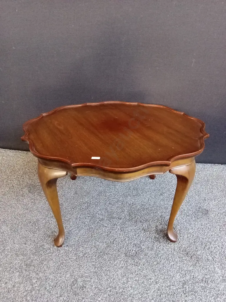 VINTAGE QUEEN ANNE STYLE COFFEE TABLE L73CM H42CM Image 1++