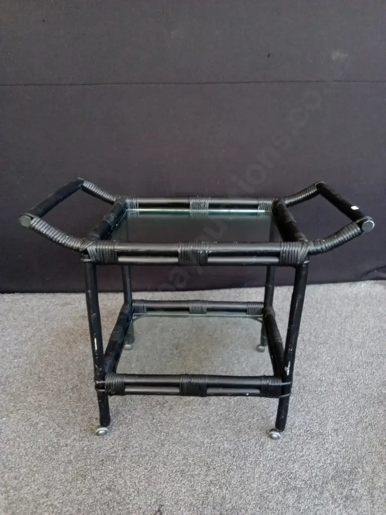 VINTAGE ITALIAN-STYLE BAR TROLLEY Image 1++