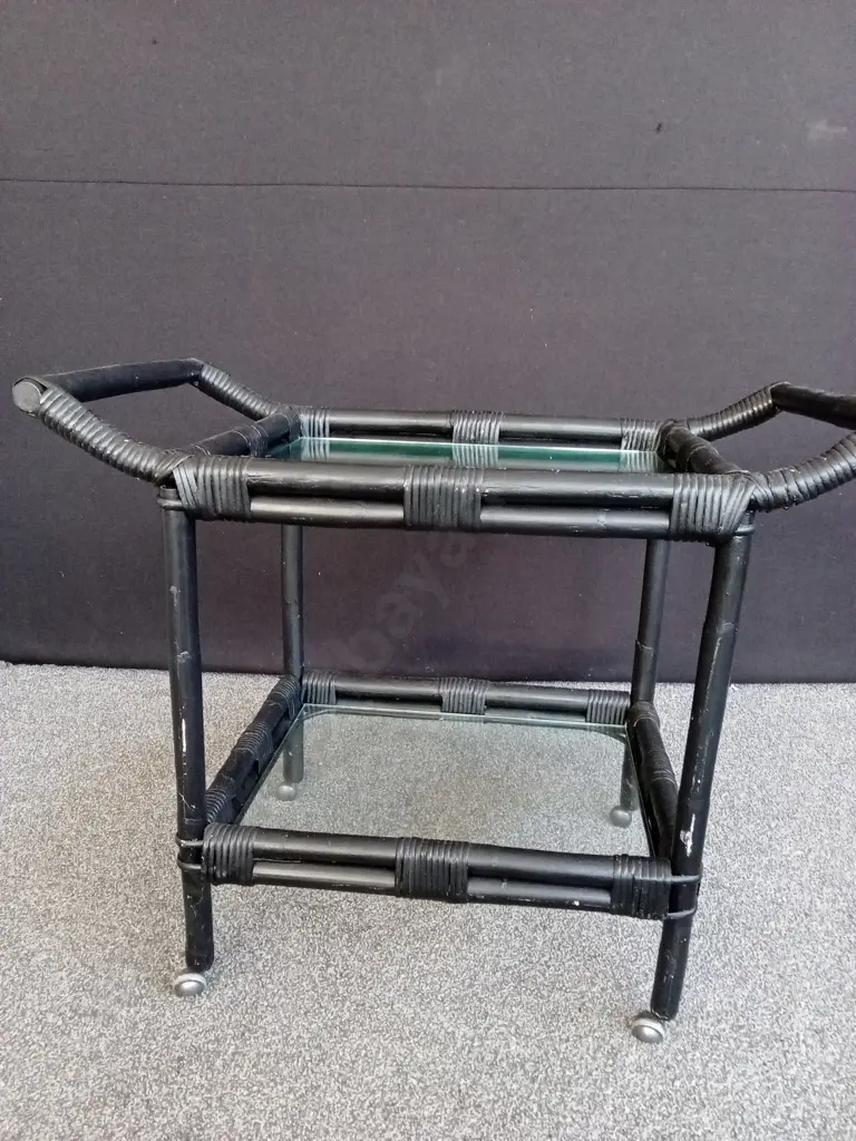 VINTAGE ITALIAN-STYLE BAR TROLLEY Image 1++