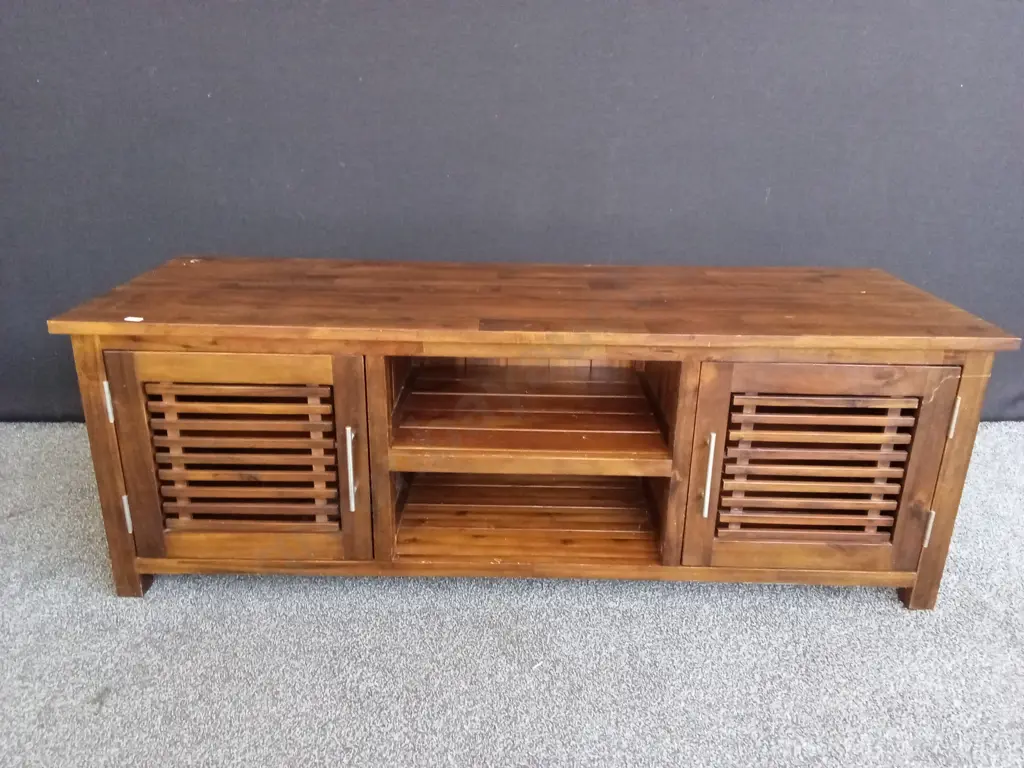 WOODEN TV ENTERTAINMENT UNIT H51CM L1.45M D50CM Image 1++