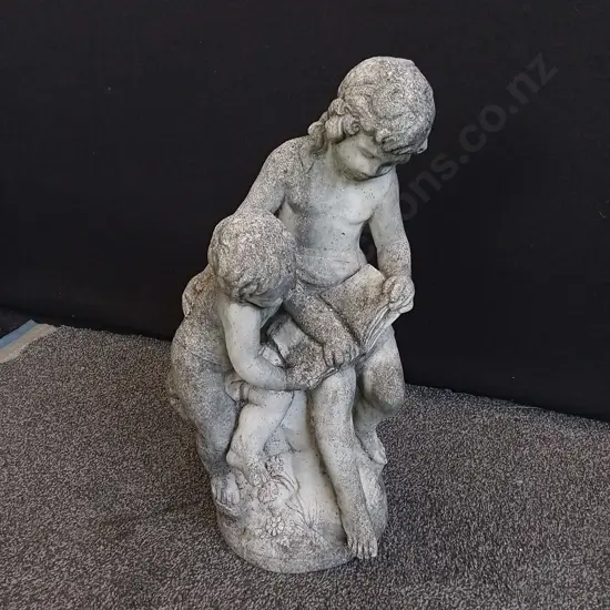 CONCRETE GARDEN SCULPTURE, H 57 CM