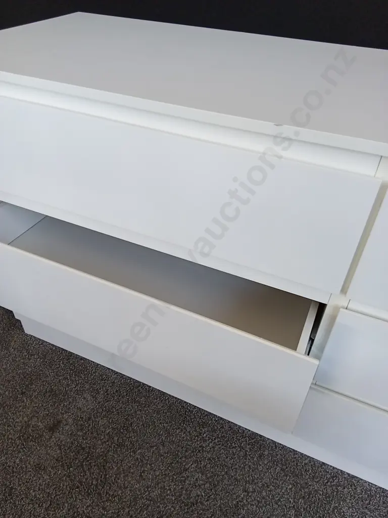 IKEA WHITE 6-DRAWER CHEST L1.6M D80CM H78CM Image 1++