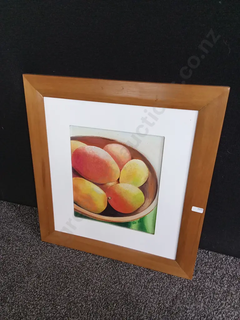 FRAMED STILL LIFE ART 45X45CM NO GLASS Image 1++