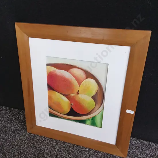 FRAMED STILL LIFE ART 45X45CM NO GLASS