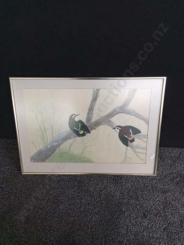 FRAMED VINTAGE ART PAINTING 60X44CM Image 1++