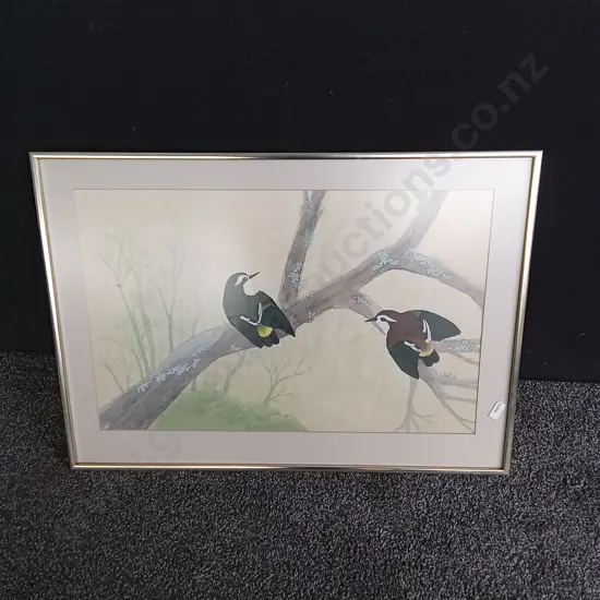 FRAMED VINTAGE ART PRINT 60X44CM