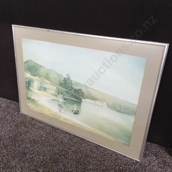 FRAMED LANDSCAPE SCENE 44X62CM