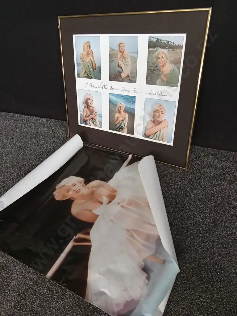 MARILYN MONROE POSTER AND FRAMED ART 75X65CM Image 1++