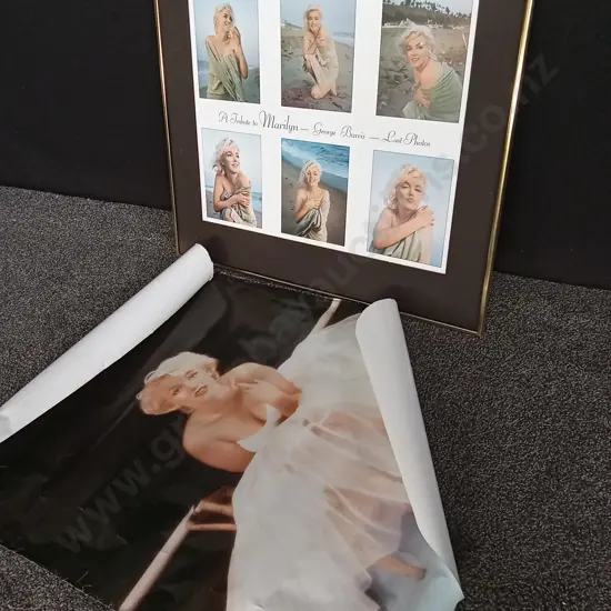 MARILYN MONROE POSTER AND FRAMED ART 75X65CM