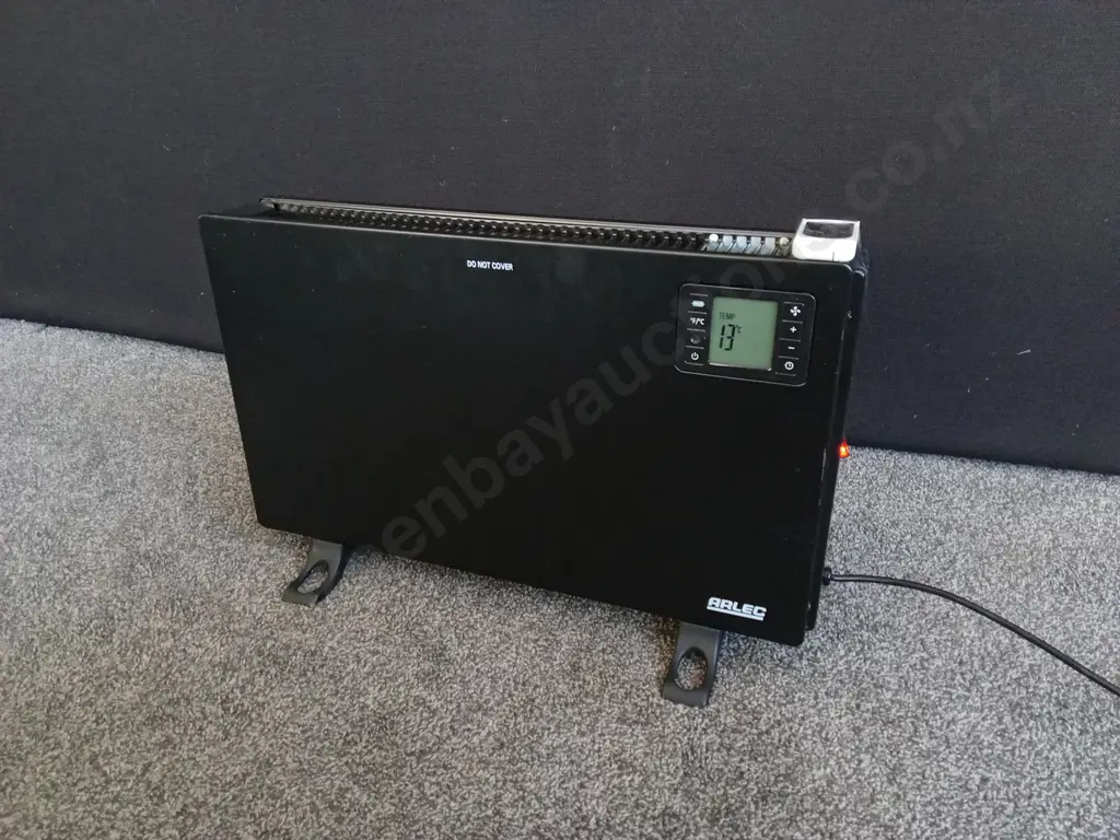 ARLEC 2400W BLACK PANEL HEATER WITH REMOTE, WORKING Image 1++