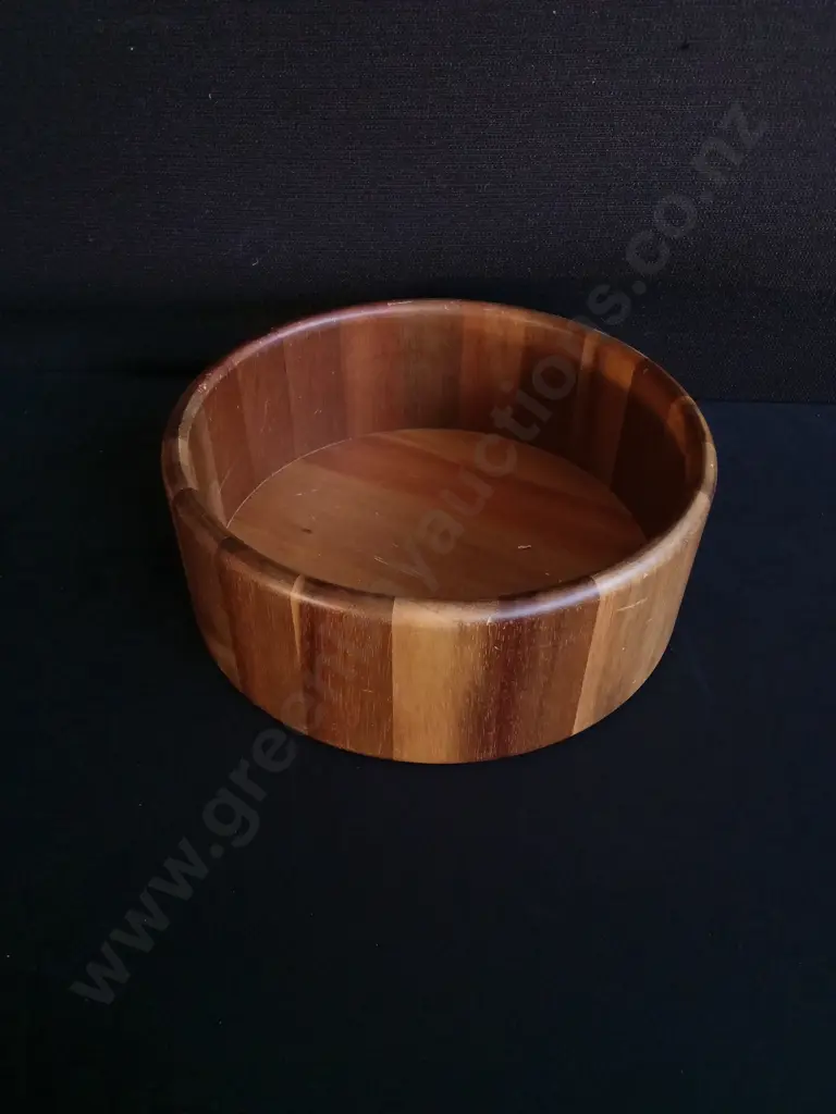 WOODEN BOWL, DIAMETER 25.5 CM Image 1++