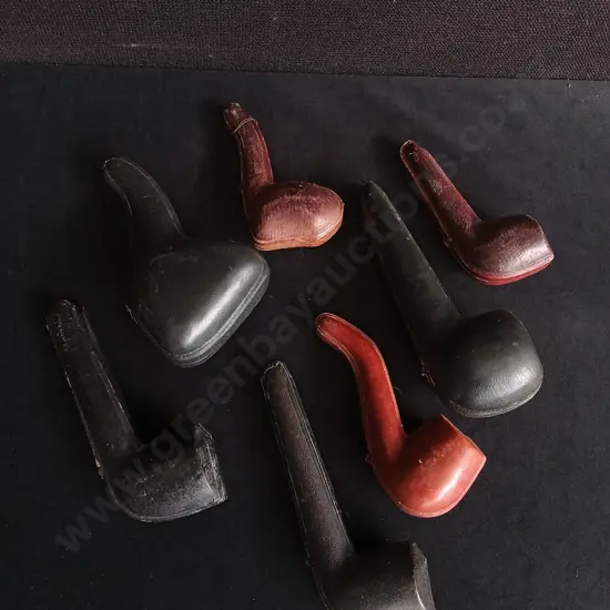 COLLECTION OF VINTAGE AND ANTIQUE FITTED TOBACCO PIPE CASES