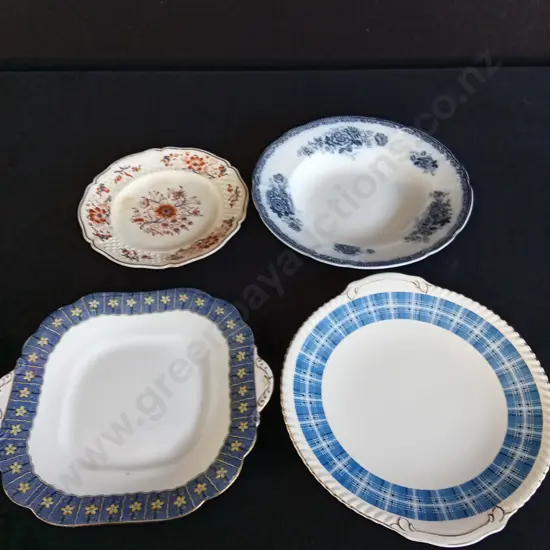 4 PLATES INCLUDING AYNSLEY AND OLD ENGLISH JOHNSON BROS
