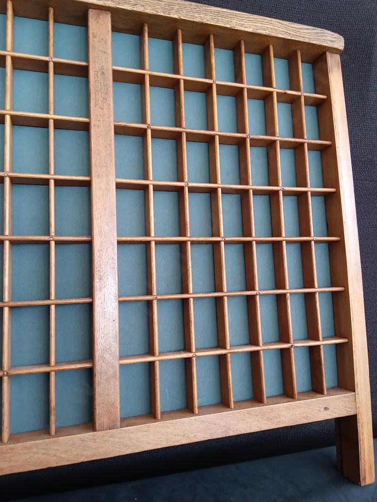 HAMILTON MPG. CO LETTERPRESS TRAY L82CM H52CM Image 1++