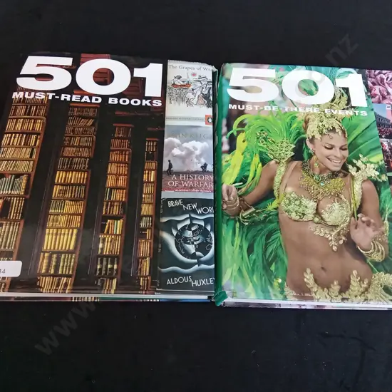 501 MUST-READ BOOKS AND 501 MUST-BE-THERE EVENTS