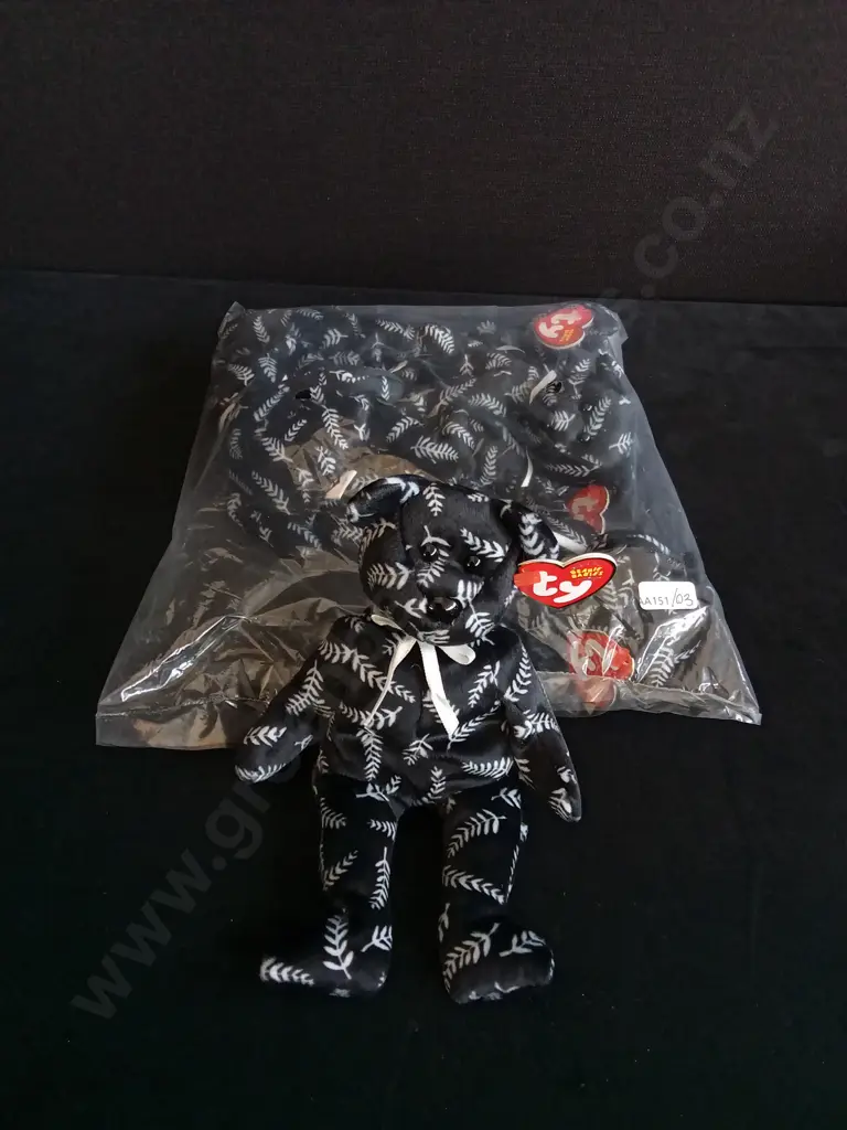 BRAND NEW BAG OF 6 TY BEANIE BABIES "SILVER" Image 1++