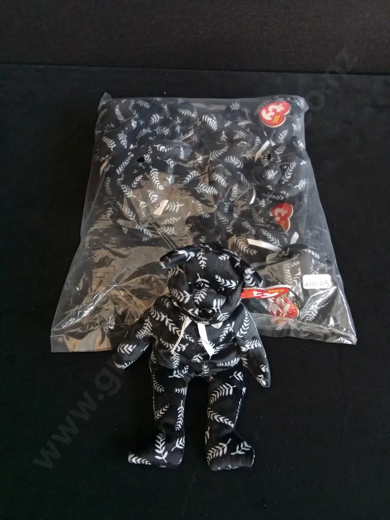 BRAND NEW BAG OF 6 TY BEANIE BABIES "SILVER" Image 1++