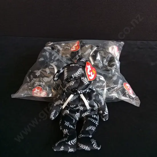 BRAND NEW BAG OF 6 TY BEANIE BABIES "SILVER"