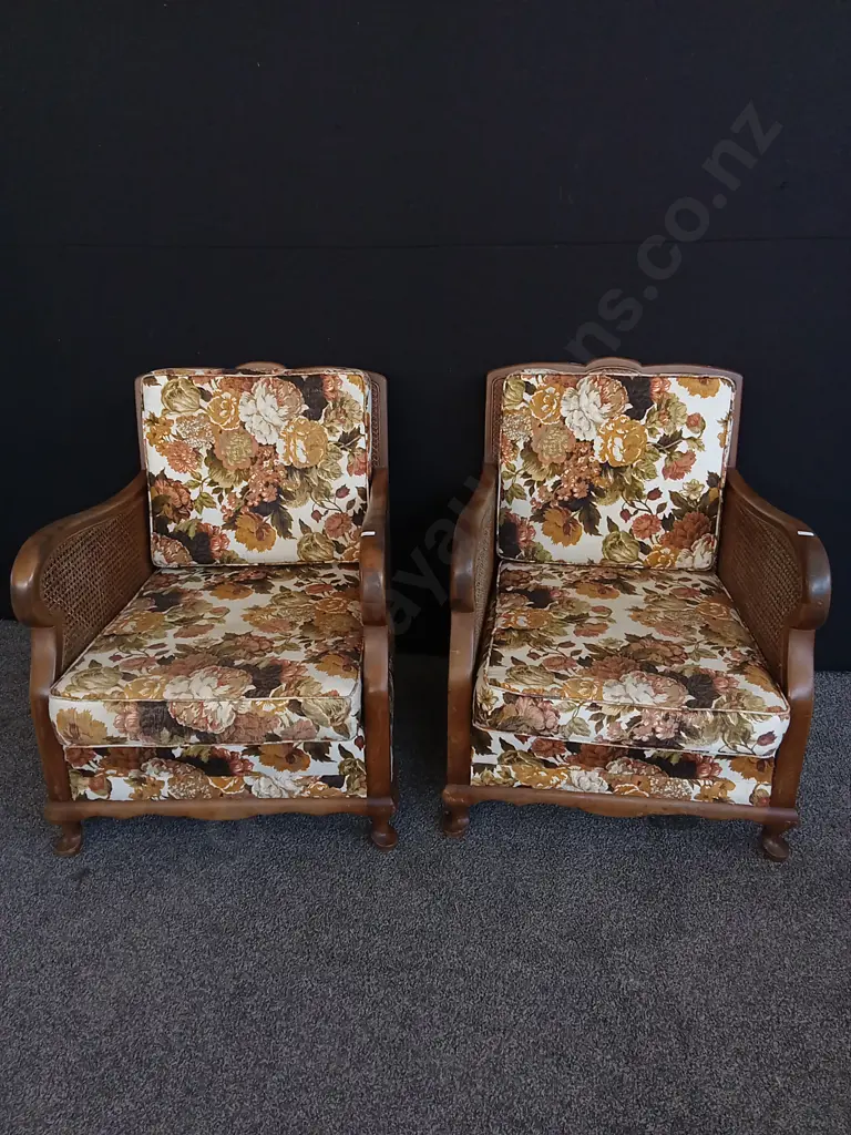 VINTAGE 1970S BROYHILL FLORAL SOFA AND CHAIRS SET, 3 SEATER SOFA Image 1++
