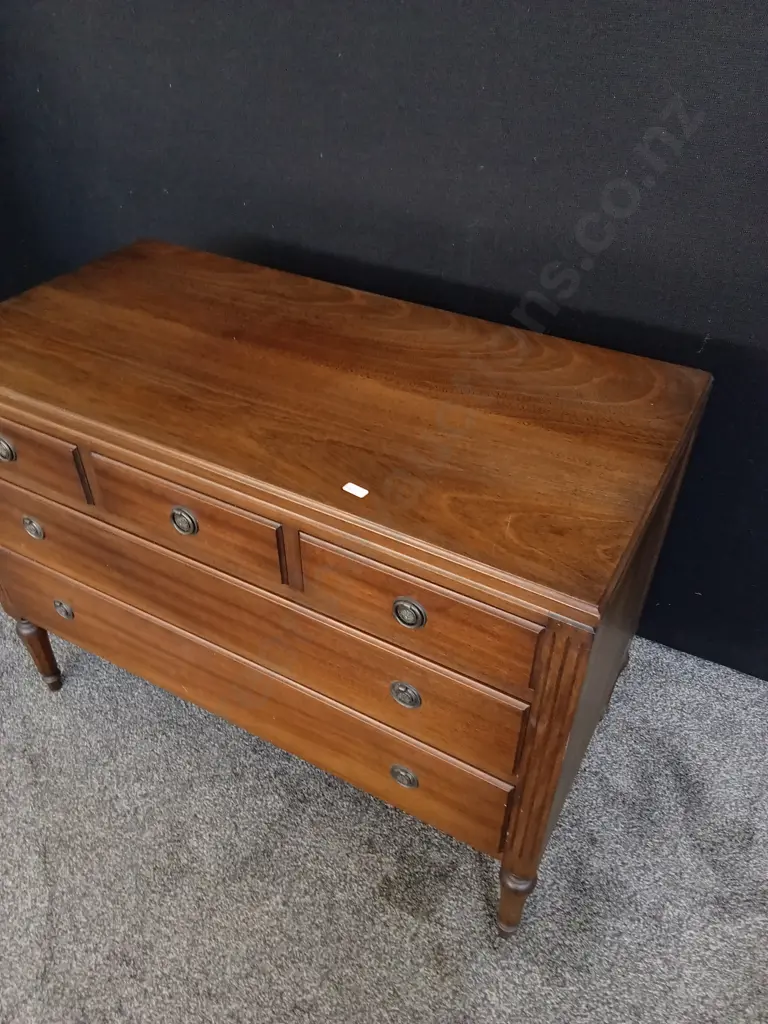 ANTIQUE LOUIS XVI STYLE CHEST OF DRAWERS, W 92 CM X H 67 CM X D 45 CM Image 1++