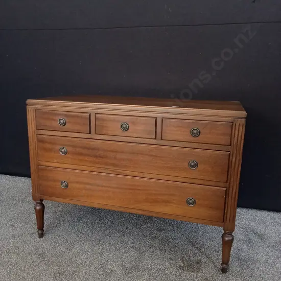 ANTIQUE LOUIS XVI STYLE CHEST OF DRAWERS, W 92 CM X H 67 CM X D 45 CM